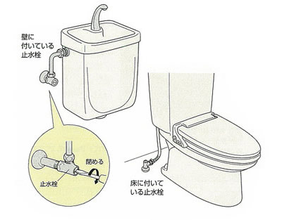 トイレの止水栓３
